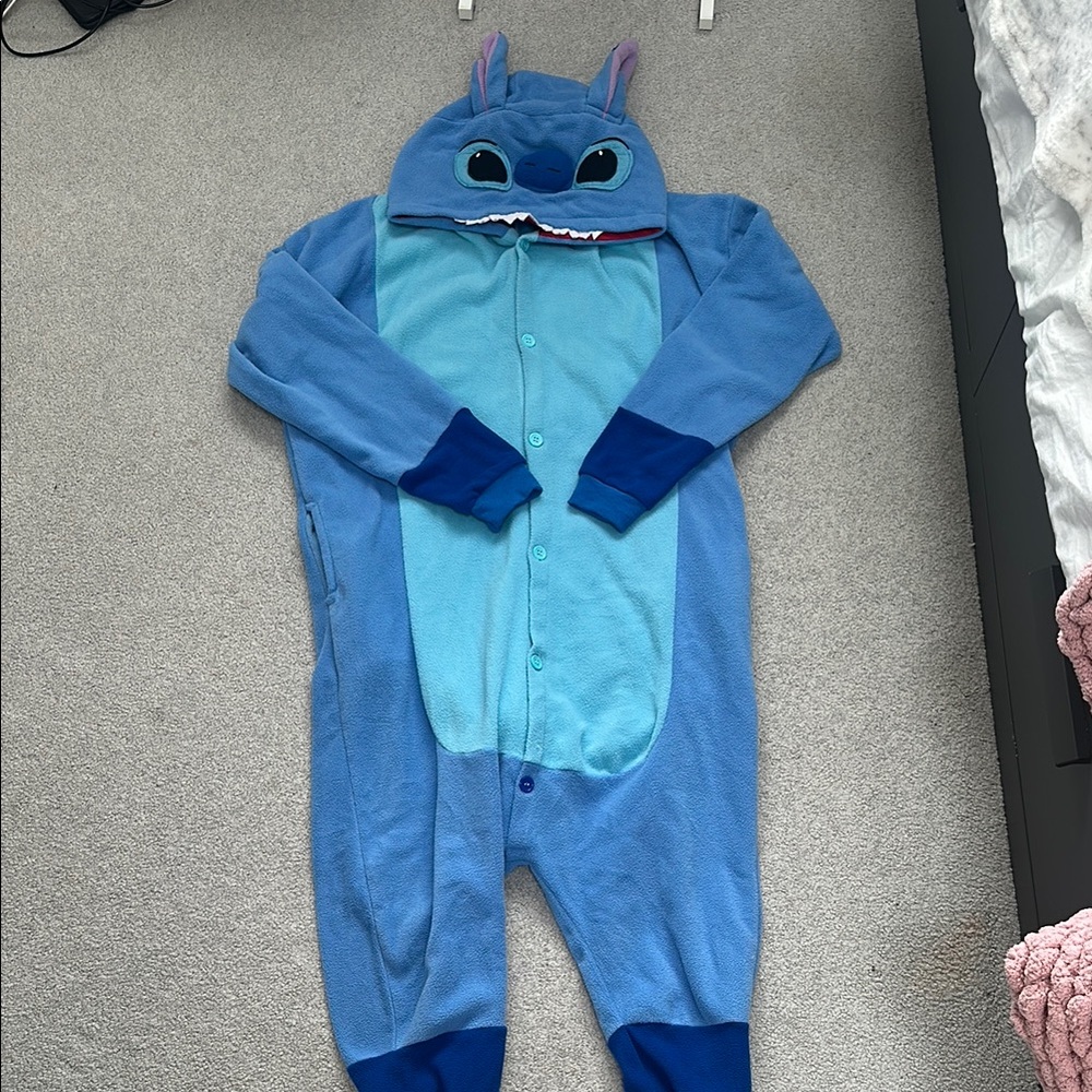 Primark Blue Footies with Stitch Design